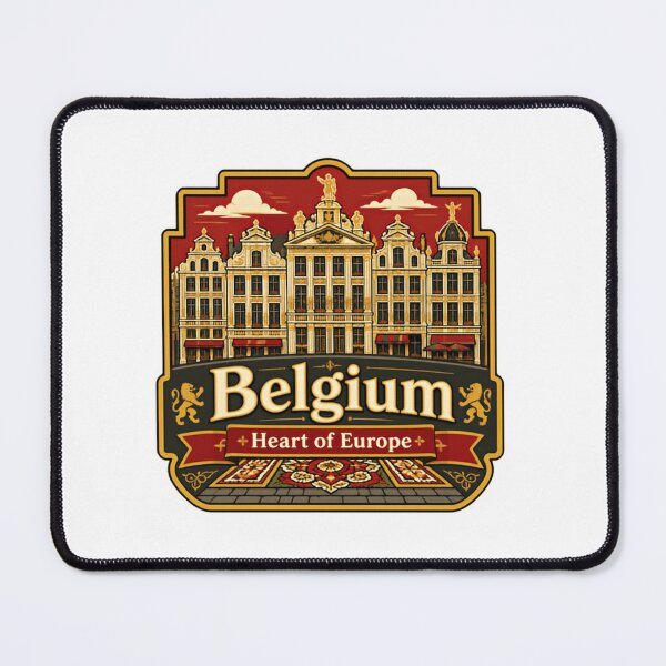 Item preview, Belgium Heart Of Europe Travel Tourist Landmark Brussels Belgian Souvenir designed and sold by Simsimah26Parks.