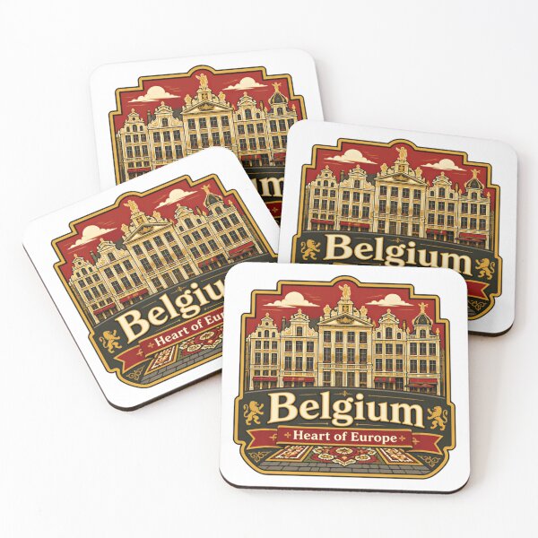 Item preview, Belgium Heart Of Europe Travel Tourist Landmark Brussels Belgian Souvenir designed and sold by Simsimah26Parks.