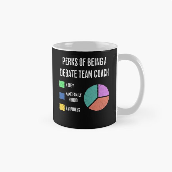 Item preview, Gráfico circular con beneficios laborales divertidos para un entrenador de equipo de debate designed and sold by d247.