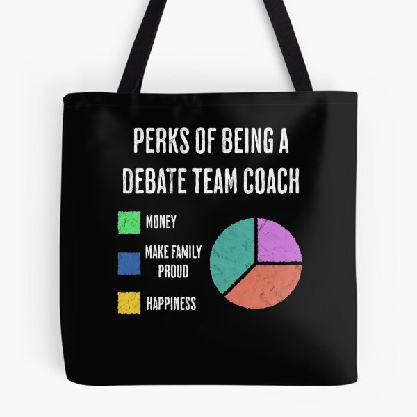 Item preview, Funny Debate Team Coach Job Perks Pie Chart designed and sold by d247.