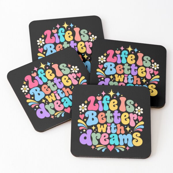 Item preview, Life Is Better With Dreams Inspirational Message Dreamer designed and sold by JonesFlora2025.