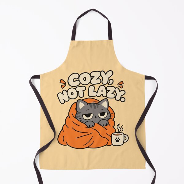 Item preview, Cozy Not Lazy Cat – Cute Fall Cat Design designed and sold by MewMade.