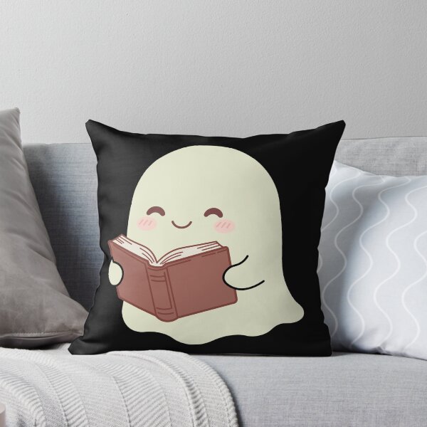 Item preview, Cute Kawaii Ghost Reading a Book Cute Spooky Reader Gift designed and sold by Hallowed Artistry.