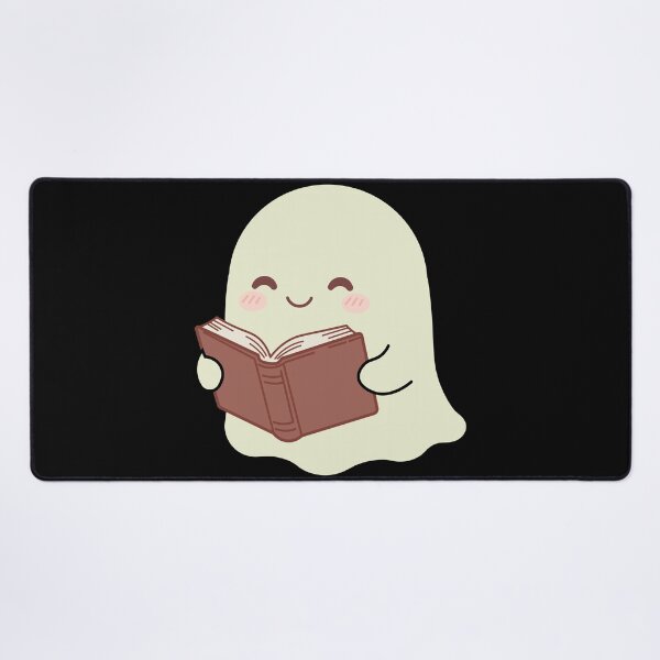 Item preview, Cute Kawaii Ghost Reading a Book Cute Spooky Reader Gift designed and sold by Hallowed Artistry.