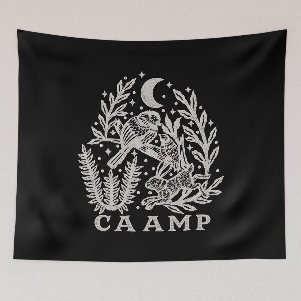 Item preview, CAAMPS Nature Bird Rabbit Moon Stars  designed and sold by TinaFangcao.