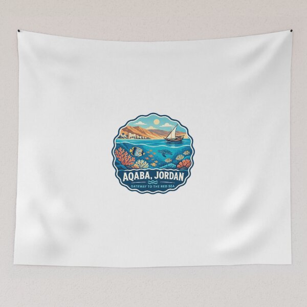 Item preview, Aqaba Jordan Gateway To The Red Sea Travel Destination Souvenir designed and sold by Simsimah26Parks.
