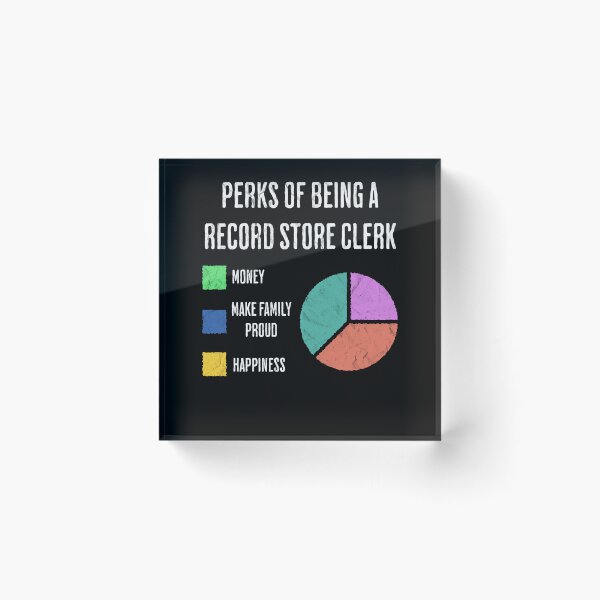 Item preview, Record Store Clerk Job Perks Funny Music Vinyl designed and sold by d247.