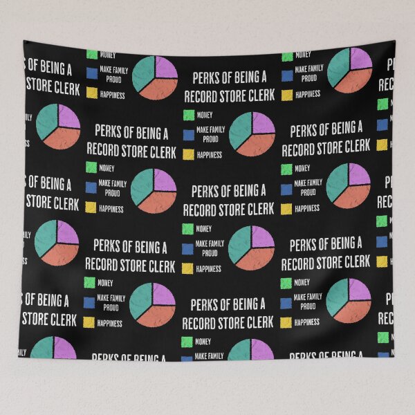Item preview, Record Store Clerk Job Perks Funny Music Vinyl designed and sold by d247.