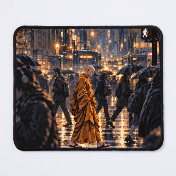 Item preview, Stillness on the Crossing | Spiritual Monk Art designed and sold by SacredLensV.