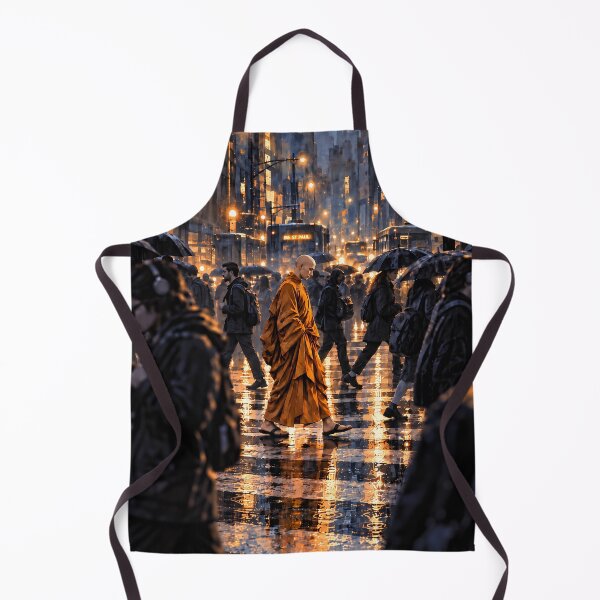 Item preview, Stillness on the Crossing | Spiritual Monk Art designed and sold by SacredLensV.