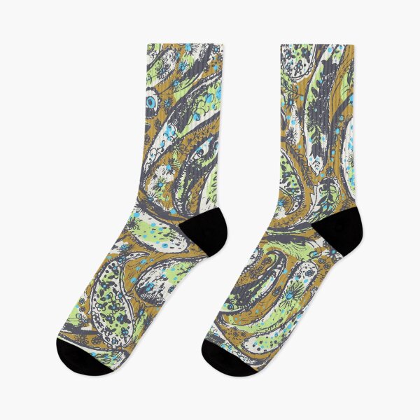 Item preview, Colorful boho shabby chick paisley pattern designed and sold by bokasin.