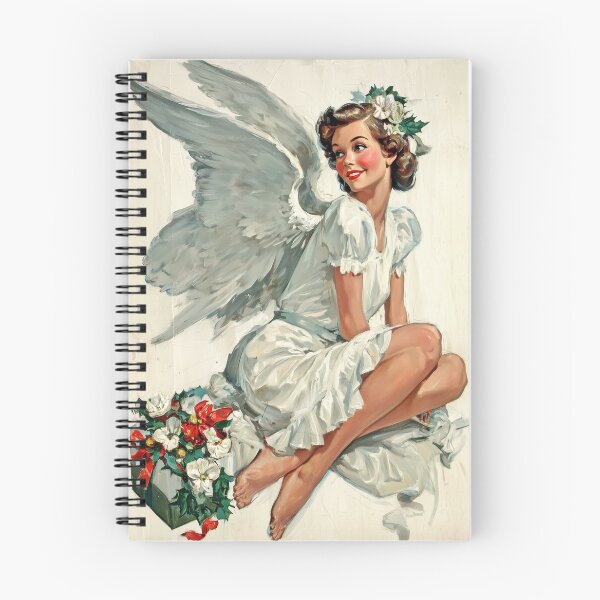 Item preview, Retro Christmas angel card designed and sold by MendaciousMina.