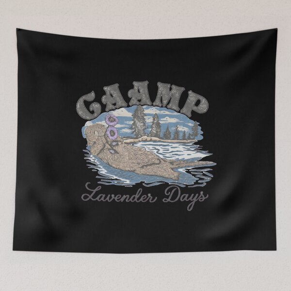 Item preview, CAMPS Lavender Days Otter Floating Nature  designed and sold by TinaFangcao.