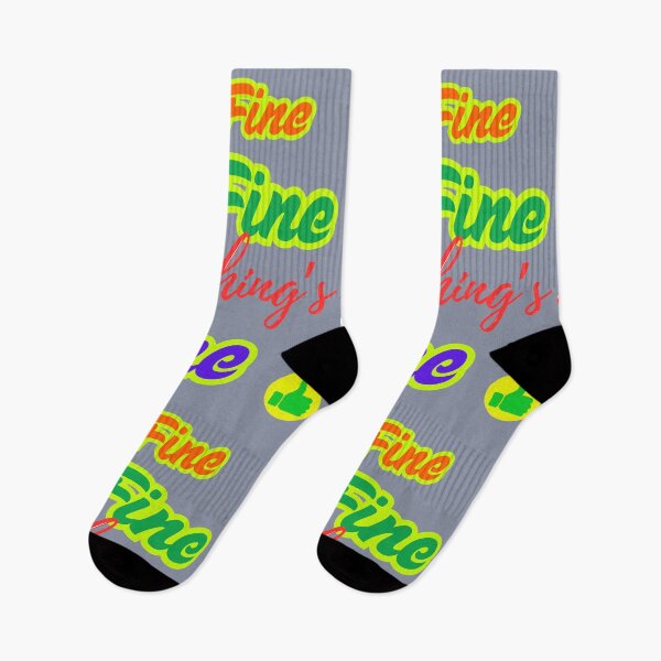 Item preview, It's Fine I'm Fine Everything's Fine Funny Colorful Sarcastic Quote designed and sold by Evelashop.