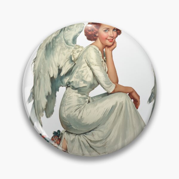 Item preview, Retro Christmas angel card designed and sold by MendaciousMina.