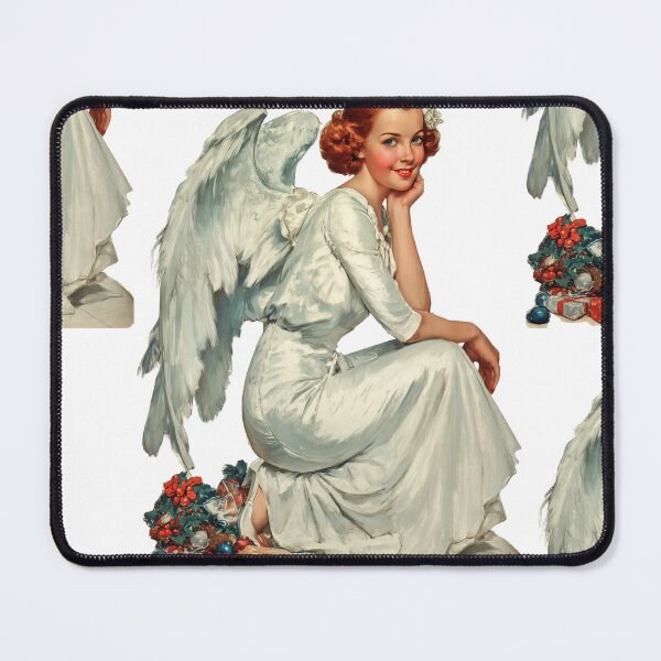 Item preview, Retro Christmas angel card designed and sold by MendaciousMina.