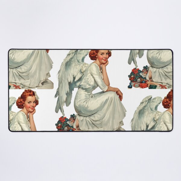 Item preview, Retro Christmas angel card designed and sold by MendaciousMina.