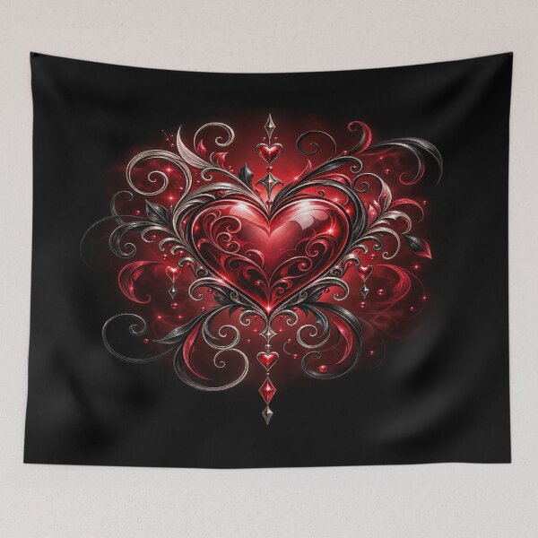Item preview, Gothic Heart Dreamcatcher – Dark Romance designed and sold by TroviTutto.