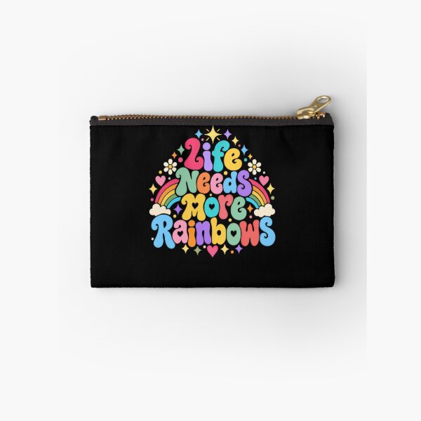 Item preview, Life Needs More Rainbows Happy Optimist Positivity Message designed and sold by HumansStuck12.