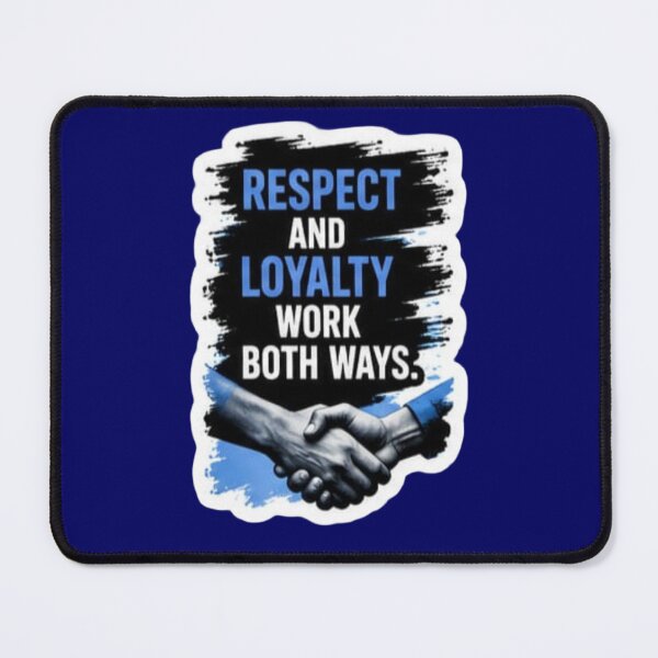 Item preview, Respect And Loyalty Work Both Ways Handshake Quote Sticker designed and sold by Scro-Ciob-Shop.