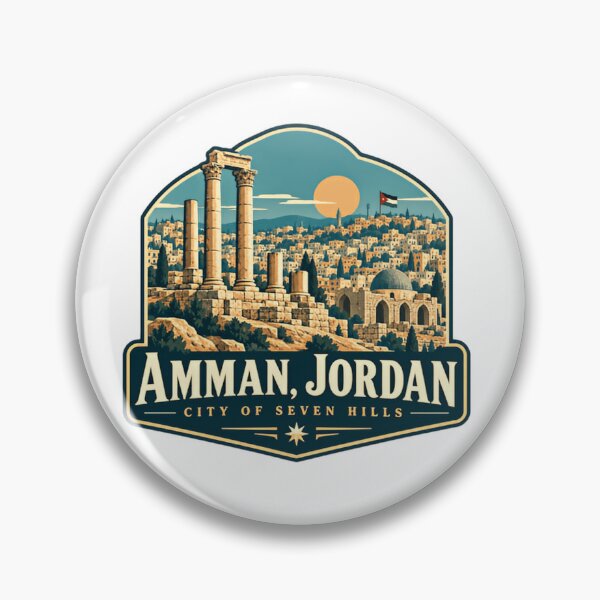 Item preview, Amman, Jordan City Of Seven Hills Travel Landmark Jordanian Heritage designed and sold by Simsimah26Parks.