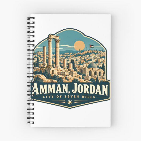 Item preview, Amman, Jordan City Of Seven Hills Travel Landmark Jordanian Heritage designed and sold by Simsimah26Parks.