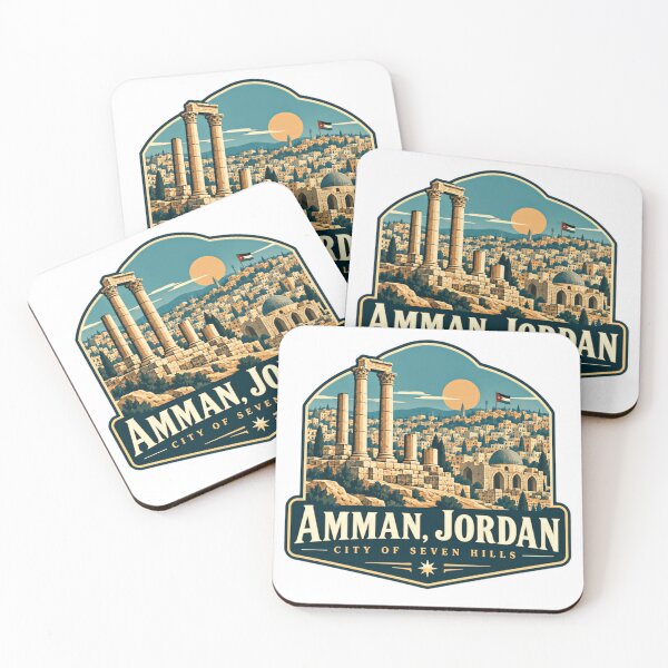 Item preview, Amman, Jordan City Of Seven Hills Travel Landmark Jordanian Heritage designed and sold by Simsimah26Parks.