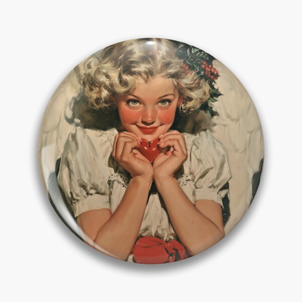Item preview, Retro Christmas angel card designed and sold by MendaciousMina.