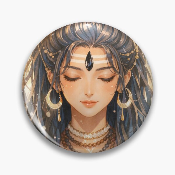 Item preview, She Who Bears the Crescent Moon of Shiva designed and sold by FriskyLemur.