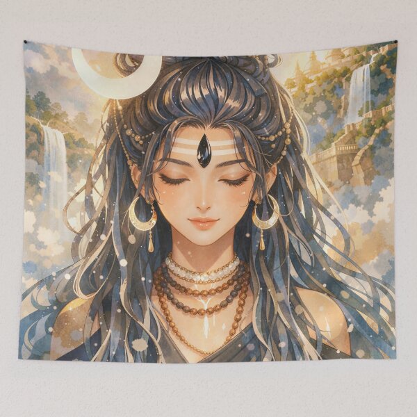 Item preview, She Who Bears the Crescent Moon of Shiva designed and sold by FriskyLemur.