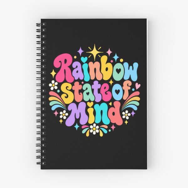 Item preview, Rainbow State Of Mind Positive Mindset Groovy Good Vibes designed and sold by JonesFlora2025.