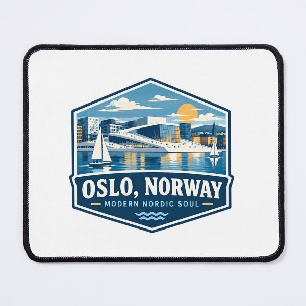 Item preview, Oslo, Norway Modern Nordic Soul Scandinavian Travel Souvenir designed and sold by Simsimah26Parks.