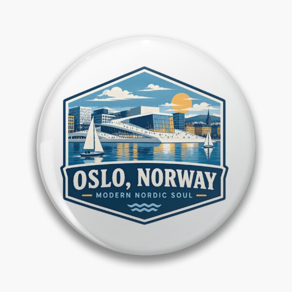 Item preview, Oslo, Norway Modern Nordic Soul Scandinavian Travel Souvenir designed and sold by Simsimah26Parks.