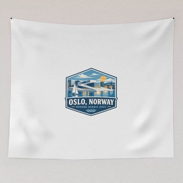 Item preview, Oslo, Norway Modern Nordic Soul Scandinavian Travel Souvenir designed and sold by Simsimah26Parks.