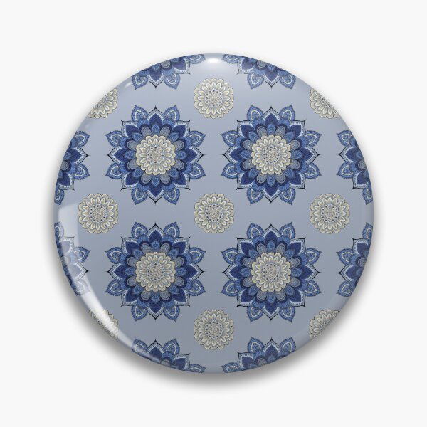 Item preview, Blue Floral Mandala Pattern – Intricate Vintage Ornamental Design designed and sold by Mousy17.