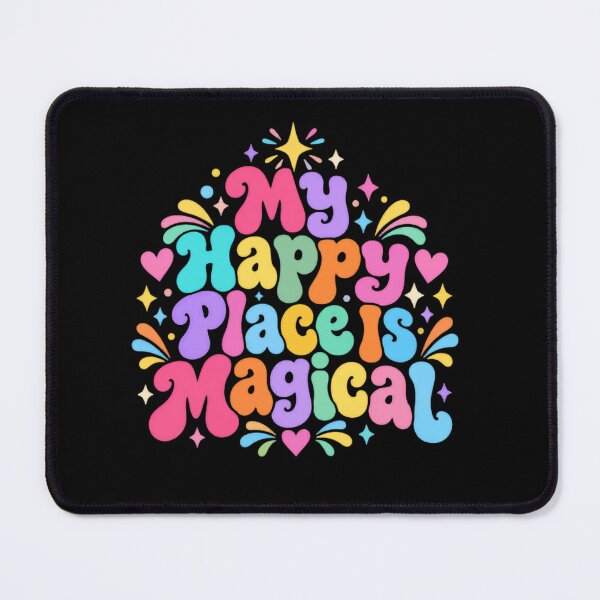Item preview, My Happy Place Is Magical Positive Vibes Happiness Seeker designed and sold by RetroMini2026.