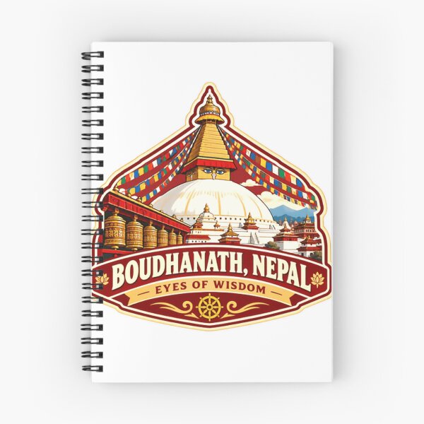 Item preview, Boudhanath, Nepal Eyes Of Wisdom Buddhist Travel Landmark designed and sold by Simsimah26Parks.