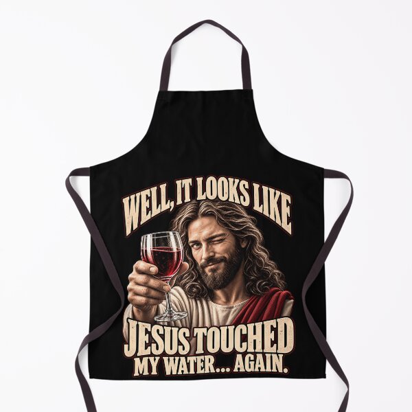Item preview, Well It Looks Like Jesus Touched My Water Again – Funny Christian Wine Bible Humor designed and sold by PosiMCreations.
