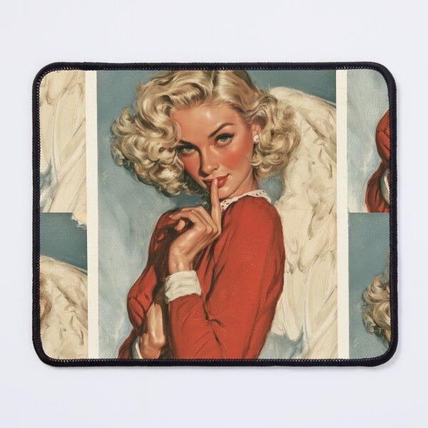 Item preview, Retro Christmas angel card designed and sold by MendaciousMina.