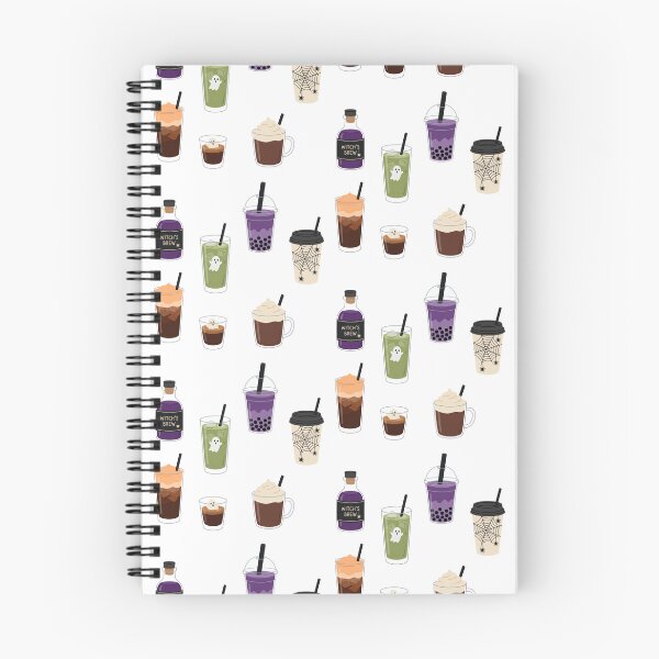 Item preview, Spooky Menu Halloween Drinks Ghost Latte Autumn Collection designed and sold by Osmose-Studio.