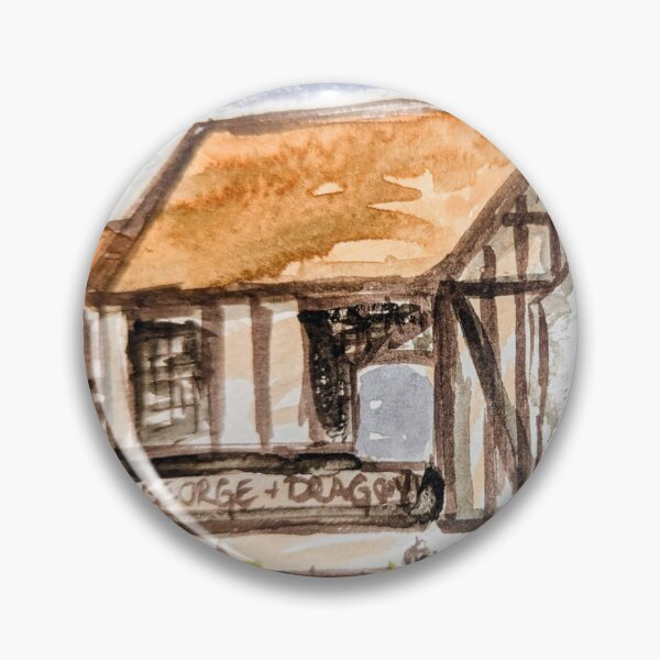 Item preview, Downe village pub in watercolour designed and sold by Art-By-Rosalind.