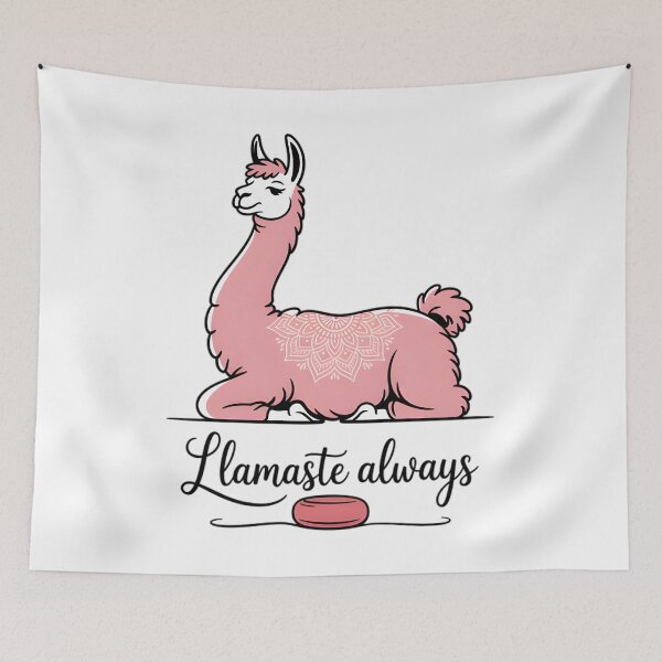Item preview, Funny Llamaste Always Yoga Llama Mandala Art designed and sold by 108stillness.
