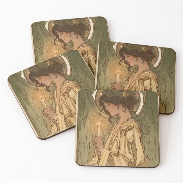 Item preview, Christmas angel card designed and sold by MendaciousMina.