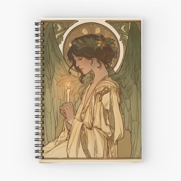 Item preview, Christmas angel card designed and sold by MendaciousMina.
