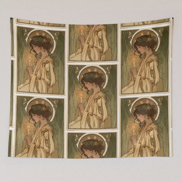 Item preview, Christmas angel card designed and sold by MendaciousMina.