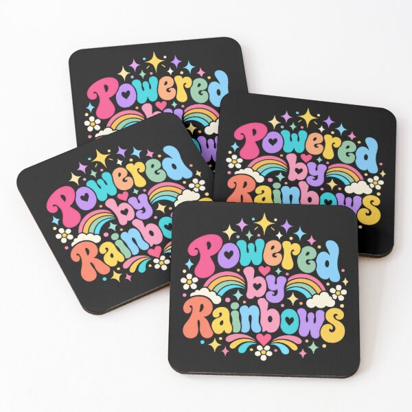 Item preview, Powered By Rainbows Positive Vibes Rainbow Lover Good Energy designed and sold by JonesFlora2025.
