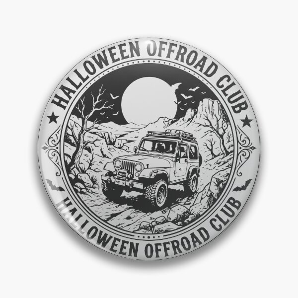 Artikelvorschau, Halloween Offroad Club Spooky Jeep Vintage Badge T-Shirt entworfen und verkauft von NUSA NIPA.