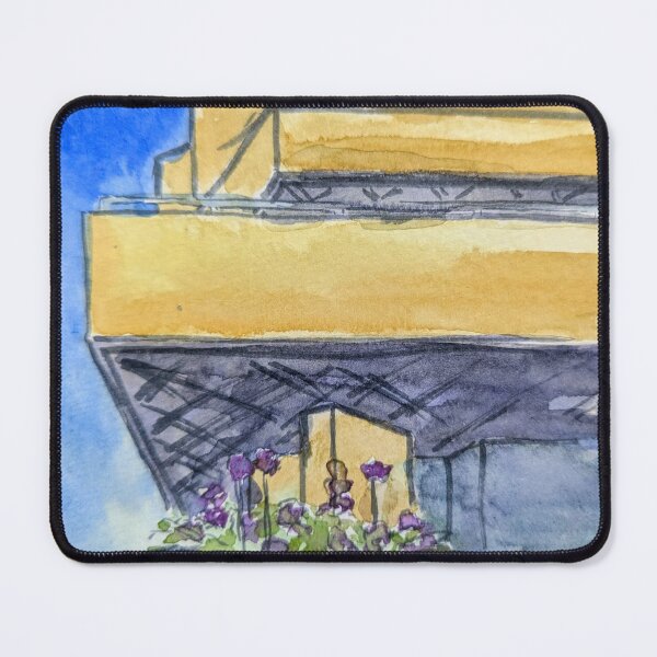 Item preview, London National Theatre in watercolour designed and sold by Art-By-Rosalind.