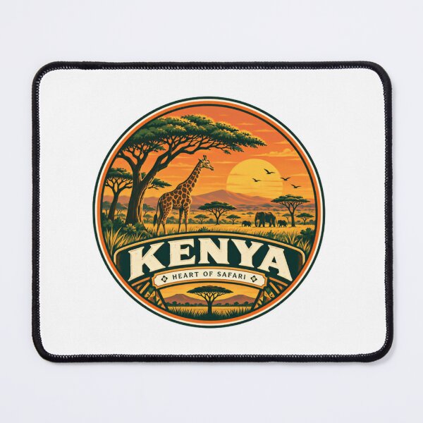 Item preview, Kenya Heart Of Safari African Wildlife Travel Explorer designed and sold by Simsimah26Parks.