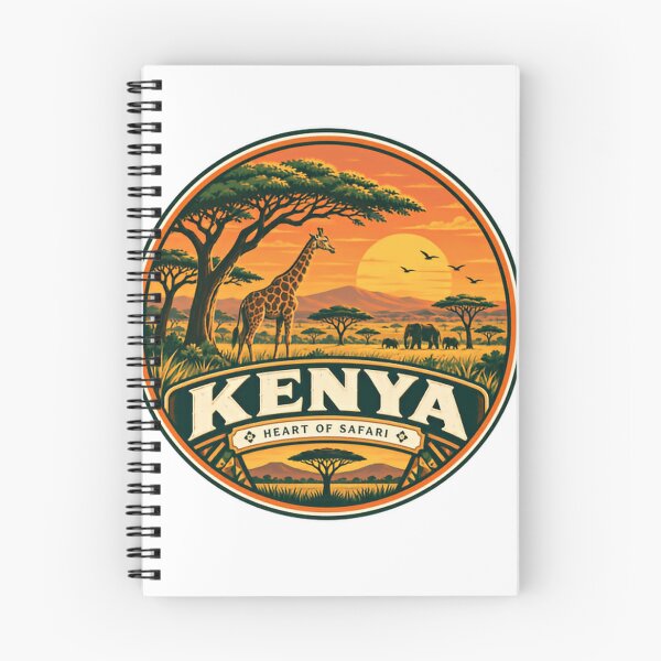 Item preview, Kenya Heart Of Safari African Wildlife Travel Explorer designed and sold by Simsimah26Parks.